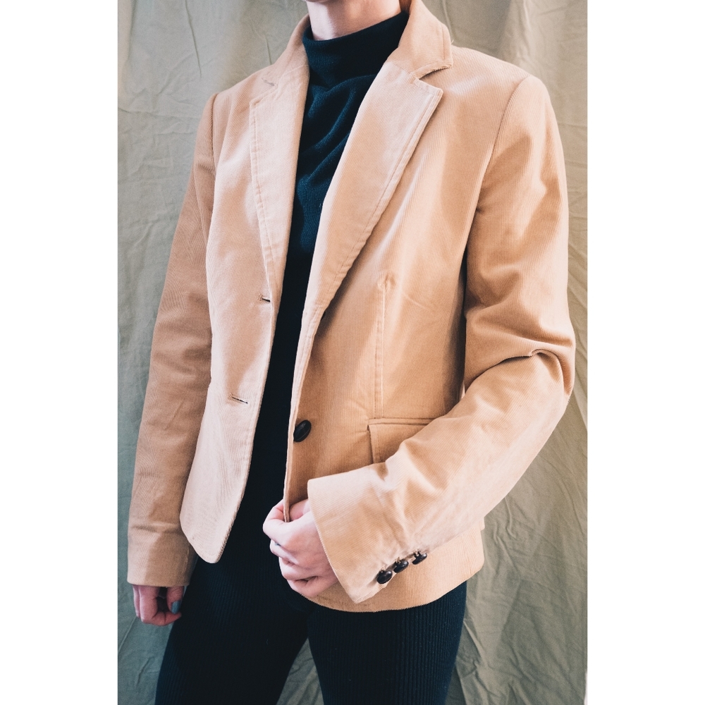 Talbots Corduroy Elbow Patch Blazer